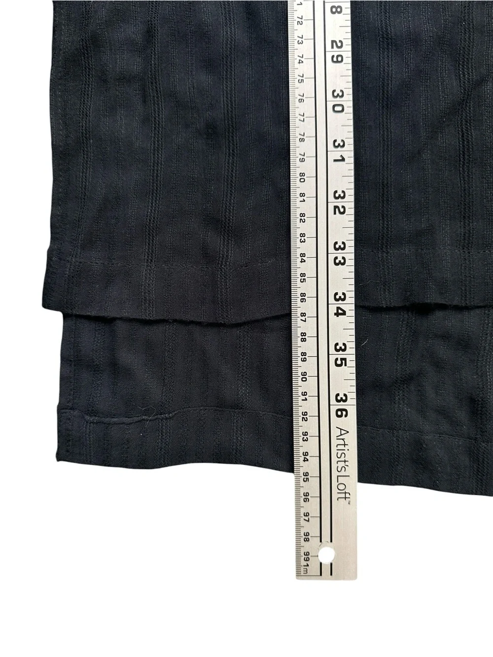 L*Space Black Textured Button Front Beach Cover Up Tunic M/L - Picture 5 of 10